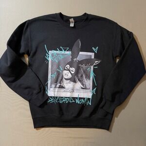Ariana Grande Dangerous Black Graphic Print Crewneck Sweatshirt  Small